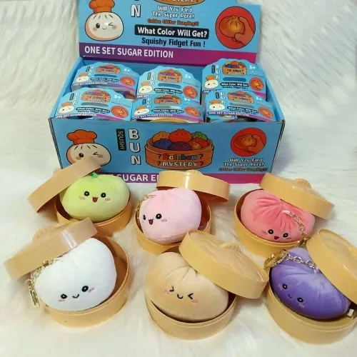 Squishy Dumpling stresszoldó játék nagy plüss kulcstartó táskadísz