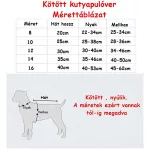 Meleg, kötött kutyapulóver , kutyaruha , többféle színben