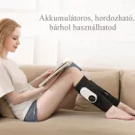 Légpárnás fűthető vádli- és lábkompressziós masszírozó, akkumulátoros, USB-C