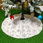 120cm karácsonyfatalp takaró, karácsonyfa szoknya ,mintás fehér szőrme