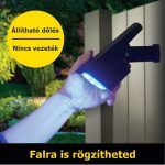 2in1 napelemes, leszúrható vagy falra szerelhető színváltós kerti lámpa