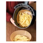 100db Air Fryer , sütőpapír, meleglevegős fritőzhöz, sütéshez