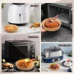 100db Air Fryer , sütőpapír, meleglevegős fritőzhöz, sütéshez