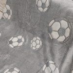 Foci mintás sötétben világító puha plüss takaró, pléd 100x150cm