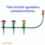 Virág alakú leszúrható kerti locsolófej 