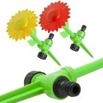 Virág alakú leszúrható kerti locsolófej 