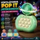 Interaktív POP IT konzol ventilátorral, elemes stresszoldó ügyességi, memória játék