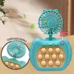 Interaktív POP IT konzol ventilátorral, elemes stresszoldó ügyességi, memória játék