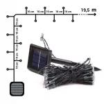 Napelemes kerti fényfüzér 50 LED-es