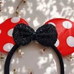 Világító LED Minnie egér fül, fejpánt 
