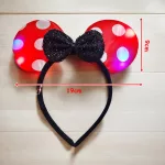 Világító LED Minnie egér fül, fejpánt 