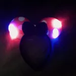 Világító LED Minnie egér fül, fejpánt 
