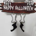 Halloween dekoráció, felakaszthat tök csontváz