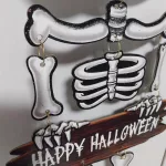 Halloween dekoráció, felakaszthat tök csontváz