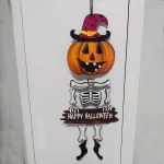 Halloween dekoráció, felakaszthat tök csontváz