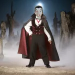 Vámpír, drakula maszk, álarc Halloween -re 