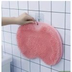 Tapadókorongos, szilikon hátmosó, masszírozó, lábmosó