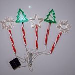Világító karácsonyi díszek, napelemes kerti dekoráció