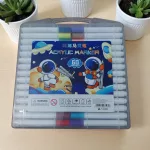 60db-os Akril filc készlet, kőre, textilre, fára, üvegre