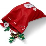 Mikulás zsák, puttony 30x40cm 