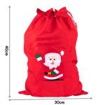 Mikulás zsák, puttony 30x40cm 