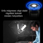Többfunkciós összecsukható LED+COB kemping és munkalámpa,  Powerbank újratölthető akkumulátorral