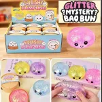 Glitteres Squishy Dumpling stresszoldó játék