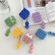 AirPods 1 2 , vezeték nélküli bluetooth  fülhallgató tok , Push Pop it  Bubble Fidget + kulcstartó 