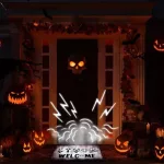 Halloween beszélő lábtörlő hanghatásokkal