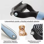 Aljszőr kiszedő, szőrbontó kefe, furminátor 