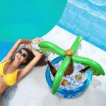 Felfújható pálmafa italhűtő italtartó 100 cm