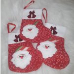 Mikulás, Télapó csizma dekoráció, karácsonyfadísz , ajándék