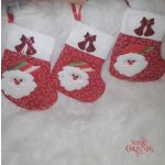 Mikulás, Télapó csizma dekoráció, karácsonyfadísz , ajándék