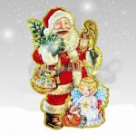 Térhatású Mikulás képek ajtóra, ablakra, falra 