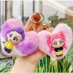 K-pop ihlette plüss szív alakú kulcstartó 