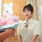 Plüss csokor nyuszi 2in1 hercegnő, torta