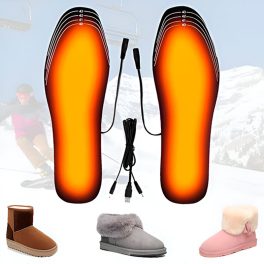   Lábmelegítő, fűthető talpbetét cipőbe, USB-ről tölthető 35-44-es méret