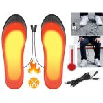 Lábmelegítő, fűthető talpbetét cipőbe, USB-ről tölthető 35-44-es méret