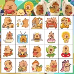 20db-os Capybara tetoválás, ideiglenes tetoválás, matrica gyerekeknek 