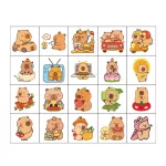 20db-os Capybara tetoválás, ideiglenes tetoválás, matrica gyerekeknek 