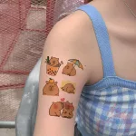 20db-os Capybara tetoválás, ideiglenes tetoválás, matrica gyerekeknek 