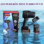 Szupererős akkumulátoros mini légfúvó, turbó lombfúvó