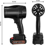 Szupererős akkumulátoros mini légfúvó, turbó lombfúvó