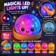 Metálos Glitteres világító Squishy Dumpling stresszoldó játék nagy