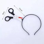 Halloween-i fejpánt, olló a fejbe