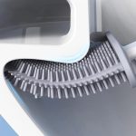 Cseppmentes szilikon wc kefe tartóval