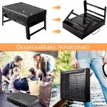 Hordozható fém grillsütő
