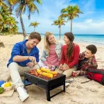 Hordozható fém grillsütő