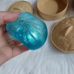 Gyúrmázható Glitteres lassan visszaalakuló Squishy Dumpling stresszoldó játék nagy