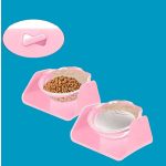 Ergonomikus, 15°-ban dönthető macskatál, cica tál 